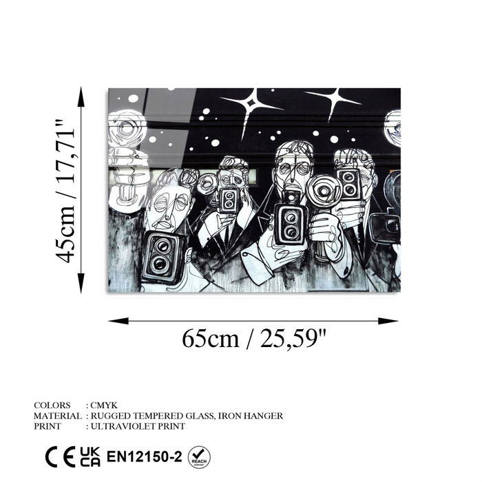 Wallity UV-480 45 x 65 Cuadro de Vidrio Templado Banksy Wallity UV-480 45 x 65 Cuadro de Vidrio Templado Banksy